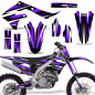 Preview: Attack Purple with number plates for Kawasaki KX450F 2019-2023