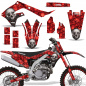Preview: Bone Collector Red with number plates for Kawasaki KX450F 2019-2023