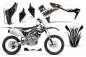 Preview: P40-Warhawk Schwarz ohne Nummernfeldern für Kawasaki KX250F/KFX250 2017-2020