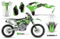 Preview: Carbon-X Grün mit Nummernfeldern für Kawasaki KX250F/KFX250 2017-2020