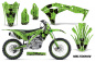 Preview: Meltdown Hintergrund = Schwarz, Designfarbe = Grün mit Nummernfeldern für Kawasaki KX250F/KFX250 2017-2020