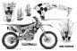 Preview: Meltdown Hintergrund = Weiß, Designfarbe = Schwarz mit Nummernfeldern für Kawasaki KX250F/KFX250 2017-2020