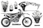 Preview: Reaper Weiß mit Nummernfeldern für Kawasaki KX250F/KFX250 2017-2020