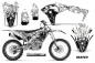 Preview: Reaper Weiß mit Nummernfeldern für Kawasaki KX250F/KFX250 2017-2020