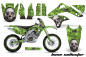 Preview: Bone Collector Green with number plates for Kawasaki KX450F 2006-2008