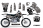 Preview: Reaper Silber mit Nummernfeldern für Kawasaki KX500 1988-2004