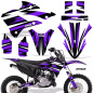 Preview: Attack Purple without number plates for Kawasaki KX85/112 2022-2024