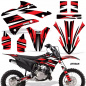 Preview: Attack Red without number plates for Kawasaki KX85/112 2022-2024