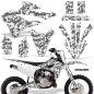 Preview: Digicamo White without number plates for Kawasaki KX85/112 2022-2024