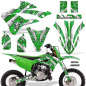 Preview: Royal Armor Background = Green, Design color = Silver without number plates for Kawasaki KX85/112 2022-2024