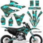 Preview: Slash Camo Teal Blue without number plates for Kawasaki KX85/112 2022-2024