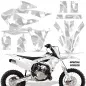 Preview: Special Forces Weiß ohne Nummernfeldern für Kawasaki KX85/112 2022-2024