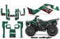 Preview: Bone Collector Grün für Kawasaki KLF 220/250/300 Bayou