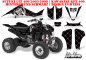 Preview: SilverStar - Reloaded Hintergrund = Schwarz, Designfarbe = Weiß für Suzuki LTZ 400 2003-2008