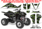 Preview: SilverStar - Silverhaze Hintergrund = Schwarz, Designfarbe = Grün für Suzuki LTZ 400 2003-2008