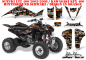 Preview: SilverStar - Silverhaze Hintergrund = Schwarz, Designfarbe = Orange für Suzuki LTZ 400 2003-2008