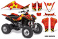 Preview: Meltdown Hintergrund = Rot, Designfarbe = Gelb für Suzuki LTZ 400 2003-2008