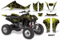 Preview: Swift Hintergrund = Schwarz, Designfarbe = Gelb für Suzuki LTZ 400 2003-2008