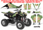 Preview: Mandy Hintergrund = Schwarz, Designfarbe = Grün für Suzuki LTZ 400 2003-2008