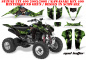 Preview: Mad Hatter Hintergrund = Grün, Designfarbe = Schwarz für Suzuki LTZ 400 2003-2008