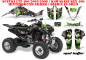 Preview: Mad Hatter Hintergrund = Silber, Designfarbe = Grün für Suzuki LTZ 400 2003-2008