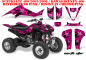 Preview: Northstar Hintergrund = Pink, Designfarbe = Pink für Suzuki LTZ 400 2003-2008
