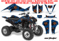 Preview: Northstar Hintergrund = Blau, Designfarbe = Orange für Suzuki LTZ 400 2003-2008
