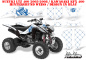 Preview: SilverStar - Reloaded Hintergrund = Weiß, Designfarbe = Blau für Suzuki LTZ 400 2003-2008