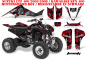 Preview: Toxicity Hintergrund = Rot, Designfarbe = Schwarz für Suzuki LTZ 400 2003-2008
