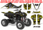 Preview: Toxicity Hintergrund = Gelb, Designfarbe = Schwarz für Suzuki LTZ 400 2003-2008