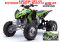 Preview: SilverStar - Silverhaze Hintergrund = Grün, Designfarbe = Schwarz für Kawasaki KFX 450