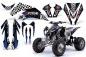 Preview: P.S.C. Psycho Cartel - Kill em all Background = Black, Design color = Blue for Kawasaki KFX 450