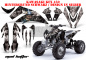 Preview: Mad Hatter Hintergrund = Schwarz, Designfarbe = Silber für Kawasaki KFX 450