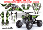 Preview: Mad Hatter Hintergrund = Grün, Designfarbe = Silber für Kawasaki KFX 450