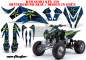 Preview: Northstar Hintergrund = Blau, Designfarbe = Grün für Kawasaki KFX 450