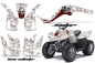 Preview: Bone Collector Weiß für Kawasaki KFX 50/KFX 90 2007-2022