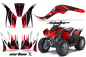 Preview: Carbon-X Rot für Kawasaki KFX 50/KFX 90 2007-2022