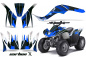 Preview: Carbon-X Blau für Kawasaki KFX 50/KFX 90 2007-2022