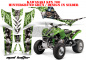 Preview: Mad Hatter Background = Green, Design color = Silver for Kawasaki KFX 700
