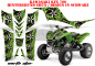 Preview: Northstar Background = Green, Design color = White for Kawasaki KFX 700