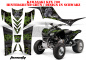 Preview: Toxicity Background = Green, Design color = Black for Kawasaki KFX 700