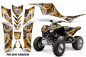 Preview: Psycho Kraken Background = Black, Design color = Orange for Kawasaki KFX 700