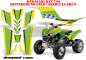 Preview: Diamond Race Background = Yellow, Design color = Green for Kawasaki KFX 700