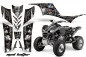 Preview: Mad Hatter Background = Black, Design color = Silver for Kawasaki KFX 700