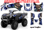 Preview: Mad Hatter Background = Blue, Design color = Silver for Kawasaki Brute Force KVF 650i 4x4 2006-2012