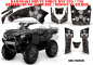 Preview: Meltdown Background = Black, Design color = Silver for Kawasaki Brute Force KVF 650i 4x4 2006-2012