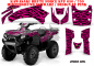 Preview: Zebra Girl Background = Black, Design color = Pink for Kawasaki Brute Force KVF 650i 4x4 2006-2012