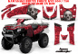Preview: Bone Collector Red for Kawasaki Brute Force KVF 650i 4x4 2006-2012
