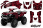 Preview: Skulls N Hammers Red for Kawasaki Brute Force KVF 650i 4x4 2006-2012
