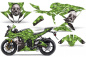 Preview: Bone Collector Grün für Kawasaki Ninja 636 ZX-6R 2013-2016